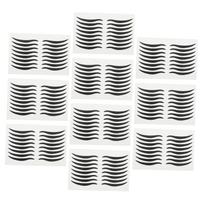 BAZEITFLOW 80pairs Black Eyeliner Stickers for Easy Eye Make-up Application Double Eyelid Tape for Daily Use and Special Occasions Smooth Rich Design