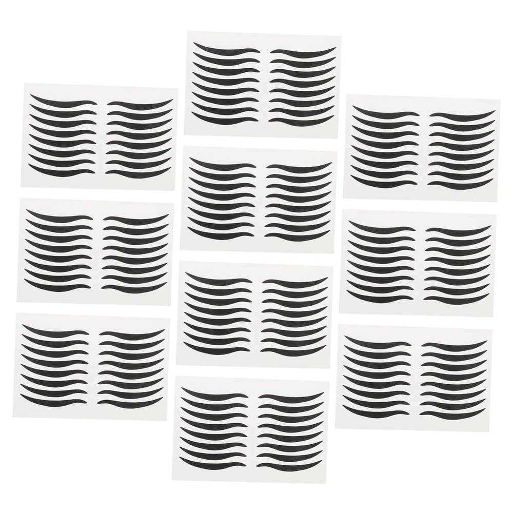 BAZEITFLOW 80pairs Black Eyeliner Stickers for Easy Eye Make-up Application Double Eyelid Tape for Daily Use and Special Occasions Smooth Rich Design