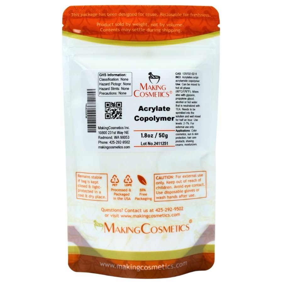 Acrylate Copolymer - 1.8oz / 50g - Skin and Hair Care Ingredients - MakingCosmetics
