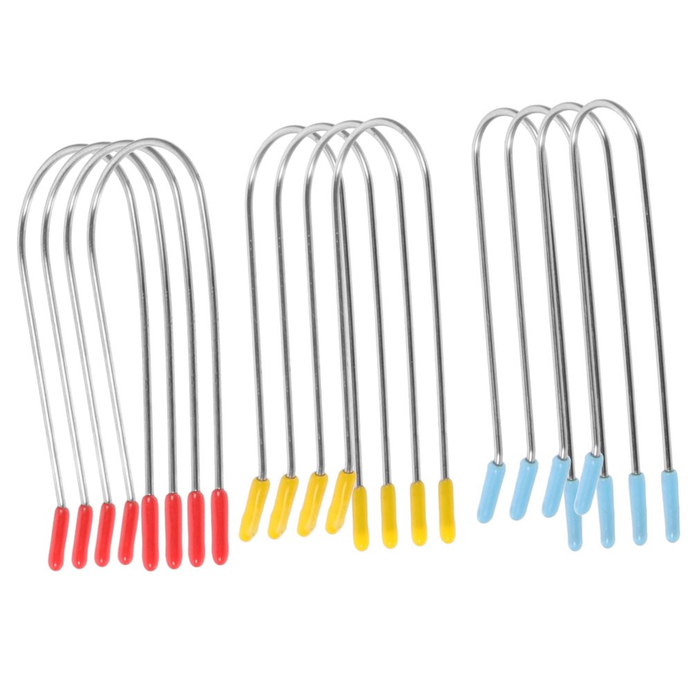 BIUDECO 24pcs U-Shaped Hair Roller Clips for Spiral Perm Rods Durable Hair Styling Tools for Women Compatible Hot Rollers and Curlers