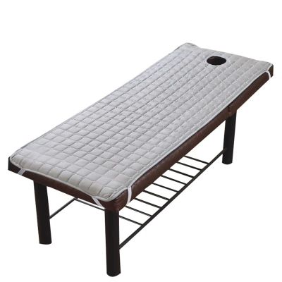 88JUNYh Professional Lash Bed Cover Massage Table Bed Sheet Soft Polyester Elastic SPA Treatment Cover Relaxation Beauty Salon Mattress with Face Hole Salon Couch(Grey,190X70CM)