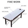 88JUNYh Professional Lash Bed Cover Massage Table Bed Sheet Soft Polyester Elastic SPA Treatment Cover Relaxation Beauty Salon Mattress with Face Hole Salon Couch(Grey,190X70CM) view 3