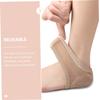 BESTYASH 2Pairs Cracked Heel Socks with Elastic Cover Comfortable Moisturizing Sleeves for Dry Feet Portable Heel Protectors for Men and Women Skin Tone view 4