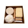 Bath Gift Box Gift Four-Piece Set of Bath Towels, Bath Brushes, Grinding Stones, sisal Bath Flower Set view 3