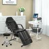 Hicomony Black Tattoo Chair Table Swivel Stool with Wheels W/Split Legs Salon Stool, Tattoo Chair Bed for Client, Spa Chairs for Esthetician Bed Salon Inkbed view 3