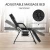 Hicomony Black Tattoo Chair Table Swivel Stool with Wheels W/Split Legs Salon Stool, Tattoo Chair Bed for Client, Spa Chairs for Esthetician Bed Salon Inkbed view 4