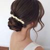 4PCS Pearl Hair Clips for Women, Pearl Crystal Elegant French Hair Barrette Hair Accessories for Bride Bridesmaid Hairpins Decorative view 4