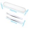2Pcs Universal Nose Hair Trimming Tweezers, Round Tip Tweezers, Stainless Steel Eyebrow Trimmer Facial Hair Tweezer for Men & Women, Round Tweezerss view 4