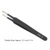 2PCS ESD-13 Anti Static Precision Stainless Steel Tweezers Set with Fine Tip for Electronics Repair Work, Straight Flat Tip Tweezers for DIY Enthusiasts (KGX-13 (Flat Head)) view 3