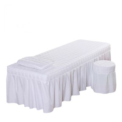 88JUNYh Professional Lash Bed Cover Bed Sheet Beauty Salon Massage Table Bed Mattress Ultra Soft SPA Bed Cover with Hole Multi Size Colors(White,190x80 bedskirt only)