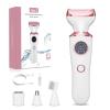 Electric Razor for Women, 4-in-1 Bikini Trimmer & Body Shaver for Face, Legs, Underarms, Pubic Hair, Rechargeable Wet/Dry Painless Hair Removal with LED Light & Travel Lock view 1
