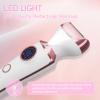 Electric Razor for Women, 4-in-1 Bikini Trimmer & Body Shaver for Face, Legs, Underarms, Pubic Hair, Rechargeable Wet/Dry Painless Hair Removal with LED Light & Travel Lock view 3