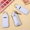 50 Pcs Sublimation Lipstick Holder Blanks Bulk Blank Neoprene Lipstick Holder Keychain Travel For Women DIY Key Ring view 4