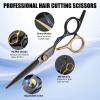 13 PCS Hair Cutting Scissors Shears KitsProfessional Haircut Scissors Kit with Cutting Scissors6.5 Inches Hair Cutting Scissors Kit for Men/Women/Kids/Salon & Home view 3