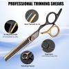 13 PCS Hair Cutting Scissors Shears KitsProfessional Haircut Scissors Kit with Cutting Scissors6.5 Inches Hair Cutting Scissors Kit for Men/Women/Kids/Salon & Home view 4