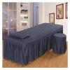 88JUNYh Professional Lash Bed Cover Spa Massage Club Bed Cover Beauty Salon Massage Table Bed Sheet Bedskirt SPA Cover with Hole(Light Grey,185x70 Cover only) view 4