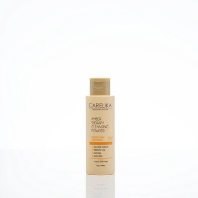 CARELIKA Amber Therapy Cleansing Powder, Aloe Vera  Gentle Facial Cleanser for Mature & Combination Skin, 30g