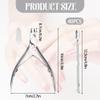 40 Pcs Cuticle Trimmer with Pusher,Stainless Steel Cuticle Nippers, Nail Edge Cutter Clippers Dead Skin Trimmer Pointed Pedicure Manicure Nipper Remover Care Tools Bulk for Fingernails Toenails view 2