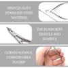 40 Pcs Cuticle Trimmer with Pusher,Stainless Steel Cuticle Nippers, Nail Edge Cutter Clippers Dead Skin Trimmer Pointed Pedicure Manicure Nipper Remover Care Tools Bulk for Fingernails Toenails view 3