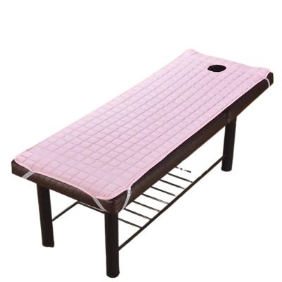 88JUNYh Professional Lash Bed Cover Beauty Salon with Skin Friendly Solid Color Salon Table Bed Sheet Bed Mattress Multi-Size Color Massage SPA Bed Set with Holes(Pink,185x70cm)