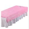 88JUNYh Professional Lash Bed Cover Velvet Beauty Salon Bed Sheets SPA Massage Bed Table Cover Solid Thickened Bedspread Soft Salon Sheets with/no Hole(Pink,120x200cm with Hole) view 1