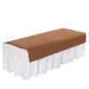 88JUNYh Professional Lash Bed Cover Filmed Bed Sheet for Beauty Salon SPA Waterproof Oilproof Massage Bedspread Bed Table Cover Sheets with/no Hole(Brown,115x190cm with Hole) view 1