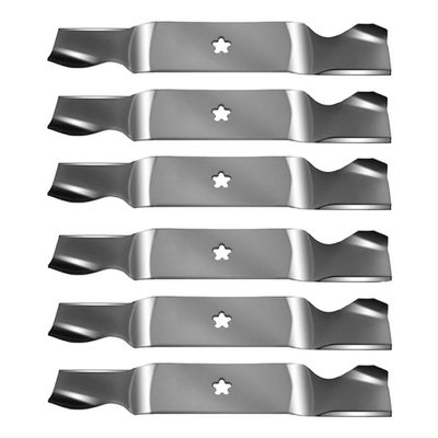 Six (6) Replacement 18-1/2" x 5 Point Star Standard Lift Blades Fits AYP/for Sears