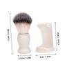 Beaupretty Beard Brush Set Stand Large Shaving Brush and Holder Professional Grooming Tool for Men for Beard Care and Maintenance view 2