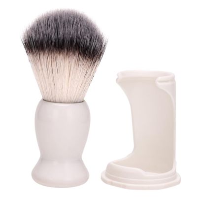 Beavorty 1Set Beard Brush with Stand Durable Cleaning Brush for Gentle Massage for Grooming All Beard Types Comprehensive Shaving Brush Kit for Men