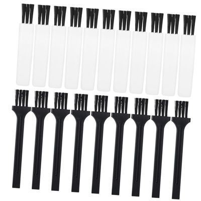 LIFKOME 30Pcs Mini Beard Razor Cleaning Brushes Compact Plastic Trimmer Hair Clipper Brush for Shaver Keyboard Gaps Portable Convenient for Easy Dust Removal
