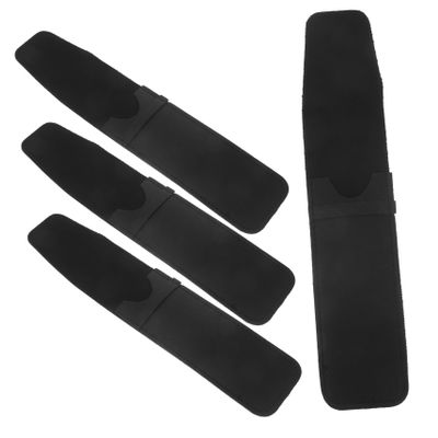ARTSEWPLY Portable Leather Shaver Case 4pcs Travel Razor Storage Bag for Men Waterproof and Lightweight Design for Outdoor Use