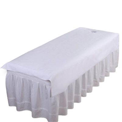 88JUNYh Professional Lash Bed Cover Massage Bed Cover Waterproof Washable Soft Spa Dedicated Breathable with Holes Flat Bed Sheet Beauty Salon Massage(75x200cm with Hole)