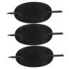 DECORNIJIA 3pcs Leather Hair Bun Holder with Stick Oval Shape Hair Pin for Daily Use view 1