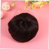 HONMEET Synthetic Hair Bun Wig Hair Chignon Ring Tool Dark Brown Creative Headdress for Easy Styling 1 Piece view 3