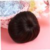 HONMEET Synthetic Hair Bun Wig Hair Chignon Ring Tool Dark Brown Creative Headdress for Easy Styling 1 Piece view 4