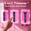Bikini Trimmer for Women - Waterproof Wet & Dry Electric Foil Shaver for Private Area, Rechargeable Dock, Painless Smooth Shaving & Trimming of The Body, Face, Underarm, Legs, Tiktok Trend Items view 3