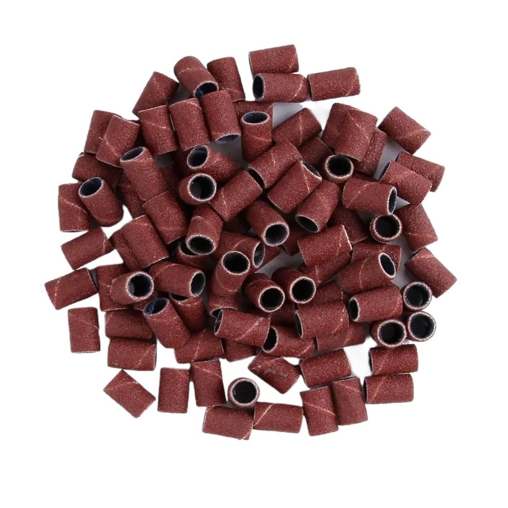 100pcs 80''/120''/180" Nail Art Sanding Bands Polishing Milling Machine Accessories UV Gel Acrylic(240 100Pcs)