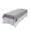 88JUNYh Professional Lash Bed Cover Plain Beauty Salon Bed Sheets SPA Massage Anti-Shrink Soft Touching Skin-Friendly Cotton Bedding Table Cover with/no Hole(White,120x200cm no Hole) view 2