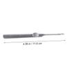 FRCOLOR Stainless Steel Exfoliating Dead Skin Pusher Tool Double-Headed Manicure Instrument for Professional Nail Care and Pedicure view 2