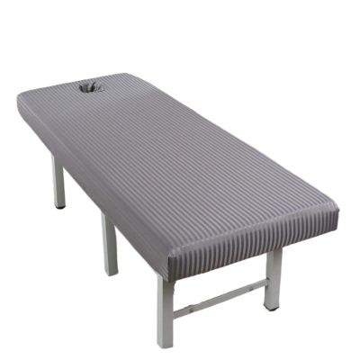 88JUNYh Professional Lash Bed Cover Massage Table Bed Cove Elastic Cosmetic Beauty Salon Elastic Bedsheet Sheets Band Massage Cosmetic SPA Bed Cover with Face Hole(Grey,185x70)