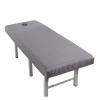 88JUNYh Professional Lash Bed Cover Massage Table Bed Cove Elastic Cosmetic Beauty Salon Elastic Bedsheet Sheets Band Massage Cosmetic SPA Bed Cover with Face Hole(Grey,185x70) view 1