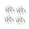 30Pcs Double-Ended Eyeshadow Brush Aluminum Tube Latex Makeup Tool view 1