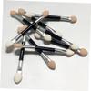 30Pcs Double-Ended Eyeshadow Brush Aluminum Tube Latex Makeup Tool view 2
