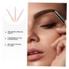 Beaupretty 3Pcs Stainless Steel Eyebrow Razors Set Pink Plastic Handle Eyebrow Trimmers for Women Precision Shaping Tools Protective Cover view 2