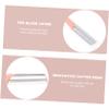 Beaupretty 3Pcs Stainless Steel Eyebrow Razors Set Pink Plastic Handle Eyebrow Trimmers for Women Precision Shaping Tools Protective Cover view 3