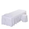 88JUNYh Professional Lash Bed Cover Bed Sheet Beauty Salon Massage Table Bed Mattress Ultra Soft SPA Bed Cover with Hole Multi Size Colors(White,185x70 bedskirt only) view 1
