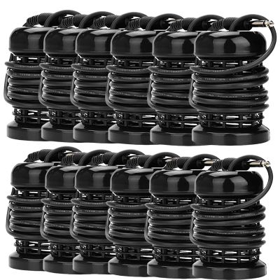 12PCS Arrays for Ionic Foot Bath Detox Machine, Replacement Array each with 10 Stainless Steel Coils Double Layered + 6.35mm Adapter for Home Massage Beauty Salon Ionic Foot Spa