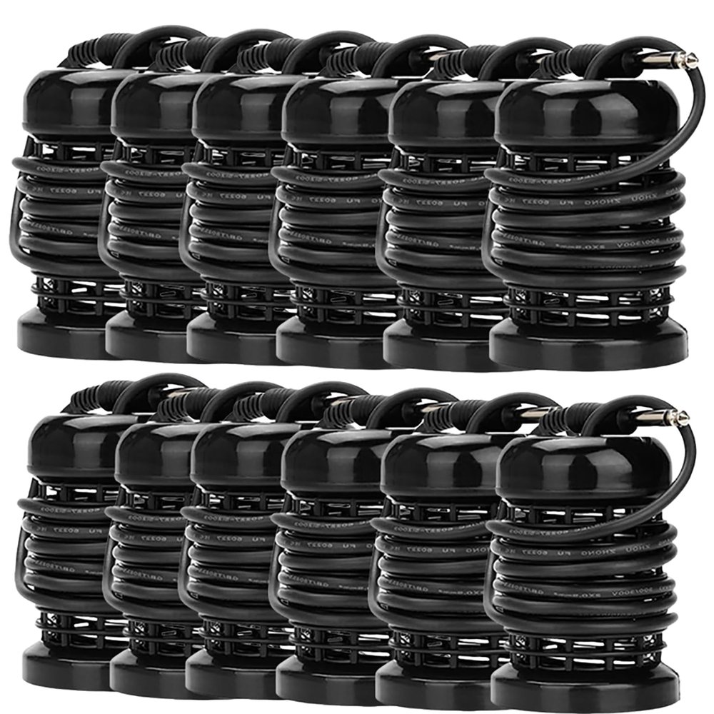 12PCS Arrays for Ionic Foot Bath Detox Machine, Replacement Array each with 10 Stainless Steel Coils Double Layered + 6.35mm Adapter for Home Massage Beauty Salon Ionic Foot Spa