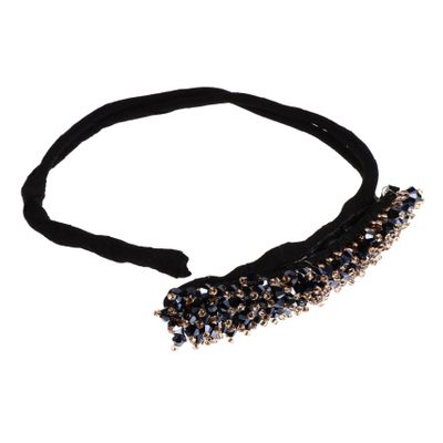 PartyKindom Elegant Crystal Hairpin Hair Bun Maker for Women Hair Accessories Diy Styling Tool
