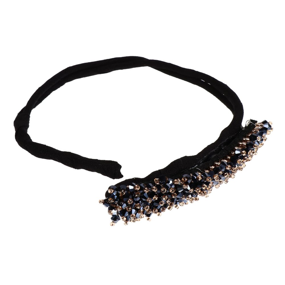 PartyKindom Elegant Crystal Hairpin Hair Bun Maker for Women Hair Accessories Diy Styling Tool
